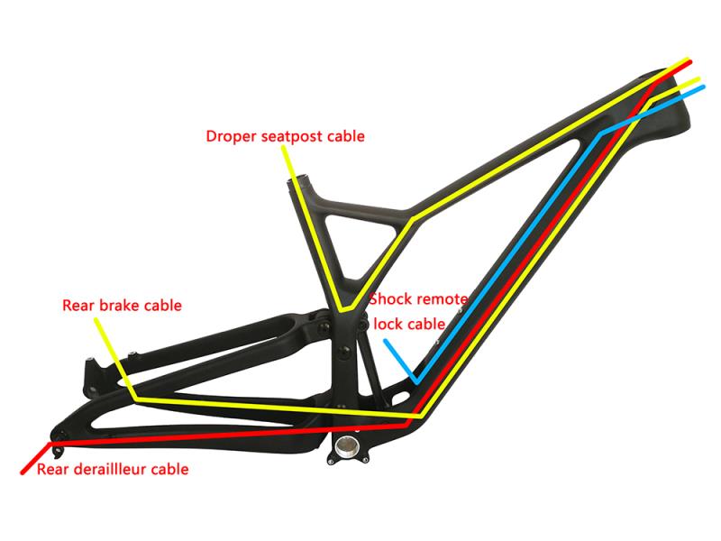 TDC-FS906 Kabelverlegungsanleitung für Trail-Mountainbike-Rahmen