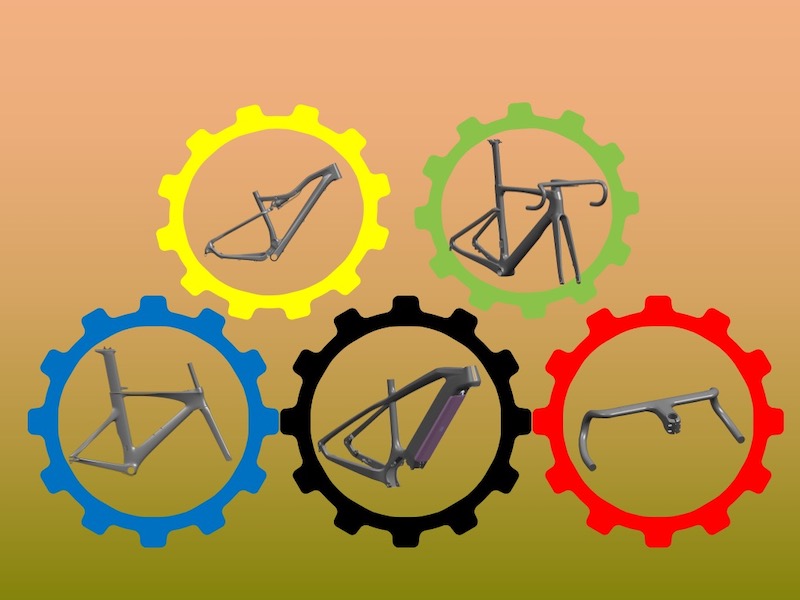Carbon-Faser-Fahrrad-Rahmensets