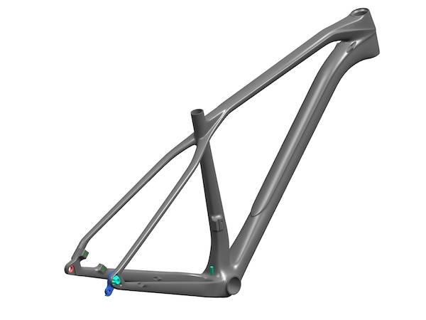 Hardtail-Carbonfaser-Mountainbike-Rahmen