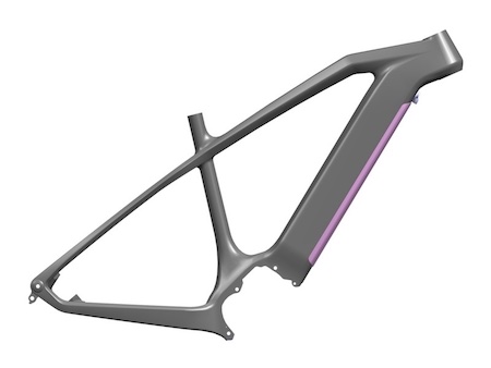 leichte Carbonfaser-E-Bike-Rahmen